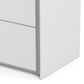 Verona Sliding Wardrobe 120cm in White with White Doors with 5 Shelves