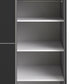 Verona Sliding Wardrobe 120cm in Black Matt with Black Matt Doors with 5 Shelves