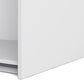 Verona Sliding Wardrobe 180cm in White with Mirror Doors with 2 Shelves