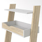 Oslo Leaning Desk in White and Oak