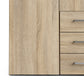 Space Wardrobe 4 Doors 3 Drawers in Oak 2000