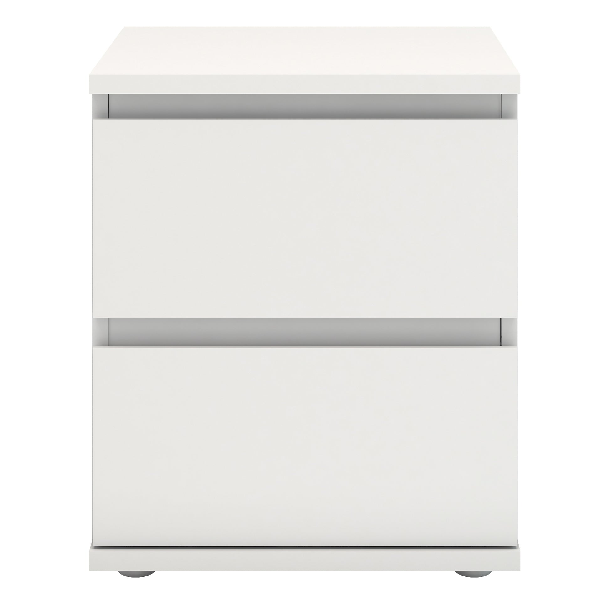 Nova Bedside 2 Drawer in White