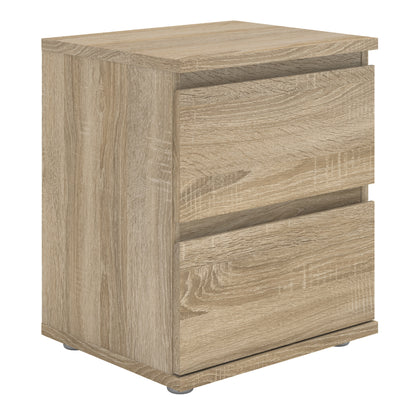 Nova Bedside 2 Drawer in Oak