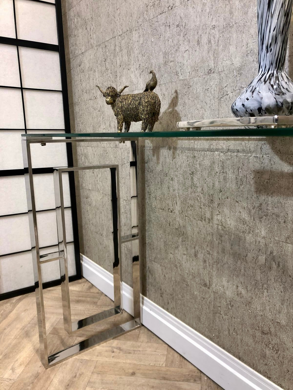 Native Home and Lifestyle Milano Silver Plated Console Table