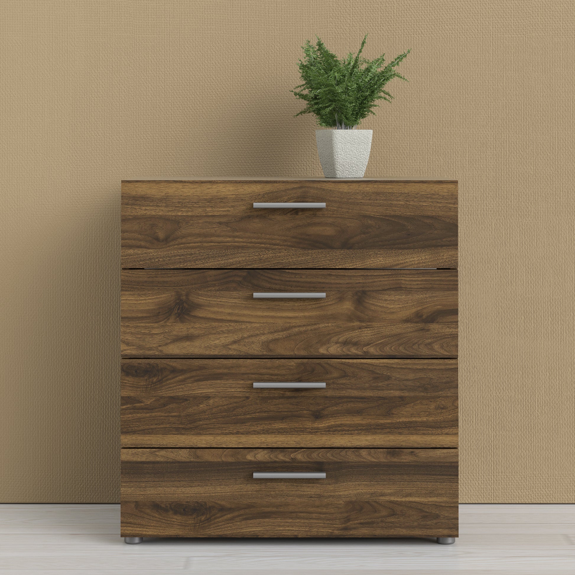 Pepe Chest of 4 Drawers in Walnut