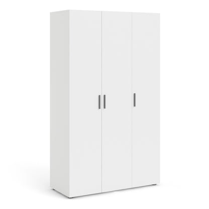 Pepe Wardrobe with 3 Doors in White