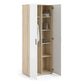 Pepe Wardrobe with 2 Doors in Oak with White High Gloss