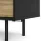 Match TV Unit 1 Door 1 Drawer in Black/Oak