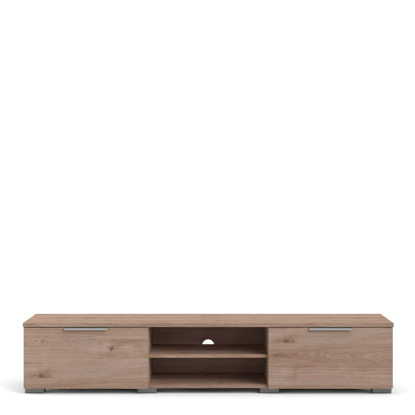 Match TV Unit 2 Drawers 2 Shelf in Jackson Hickory Oak