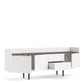 Unit Sideboard 2 Drawers 3 Doors in White and Walnut