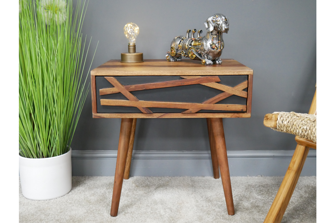 Sheesham Wood Bedside Cabinet