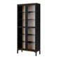 Roomers Display Cabinet Glazed 2 Doors in Black and Walnut