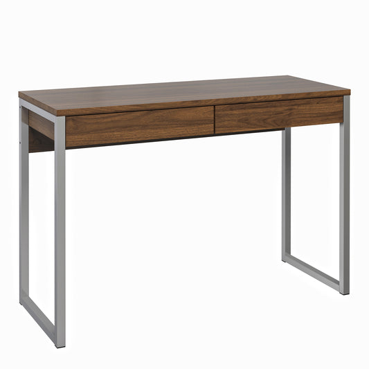 Function Plus Desk 2 Drawers in Walnut