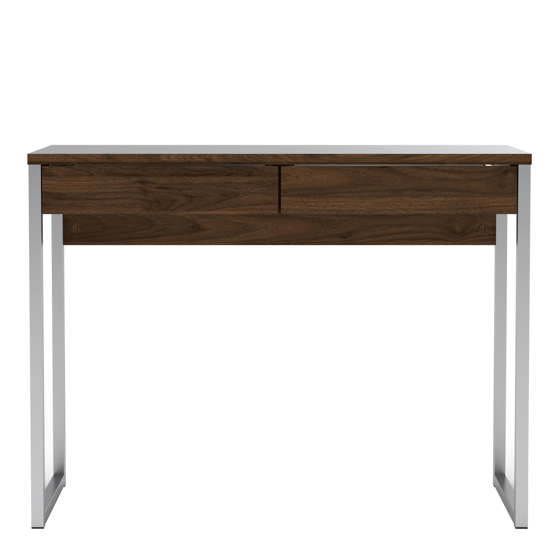 Function Plus Desk 2 Drawers in Walnut