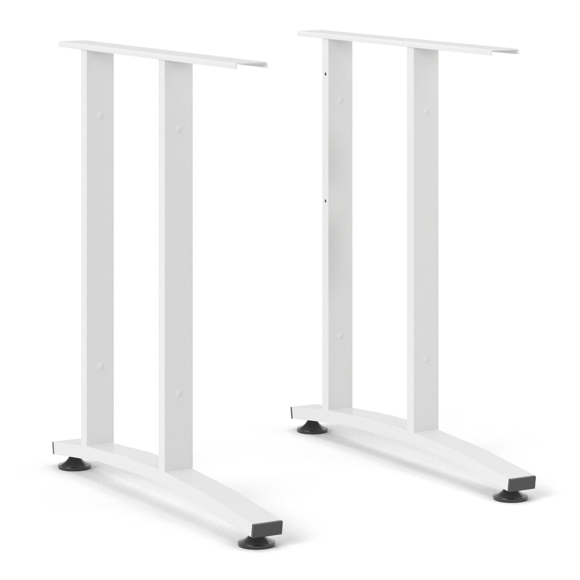 Prima Desk 120cm in White with White Legs