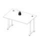 Prima Desk 120cm in White with White Legs