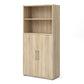 Prima Bookcase 3 Shelves with 2 Doors in Oak