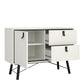 Ry Sideboard with 1 Door 2 Drawers in Matt White