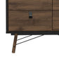 Ry Double Chest of Drawers 6 Drawers in Matt Black Walnut