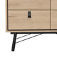 Ry Small Double Chest of Drawers 6 Drawers in Jackson Hickory Oak