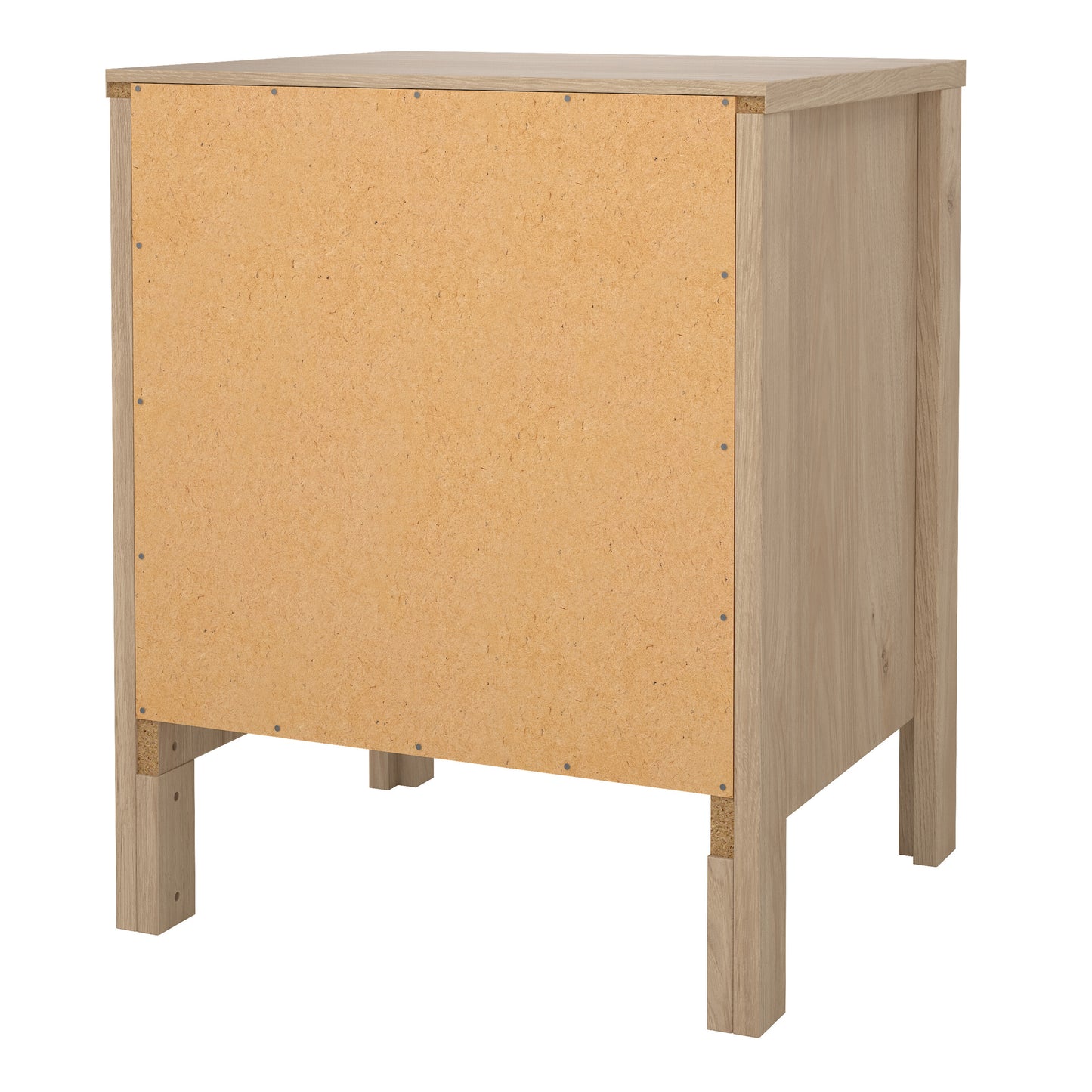 Barcelona Bedside Table 2 Drawers in Jackson Hickory Oak