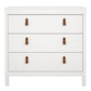 Barcelona Chest 3 Drawers in White