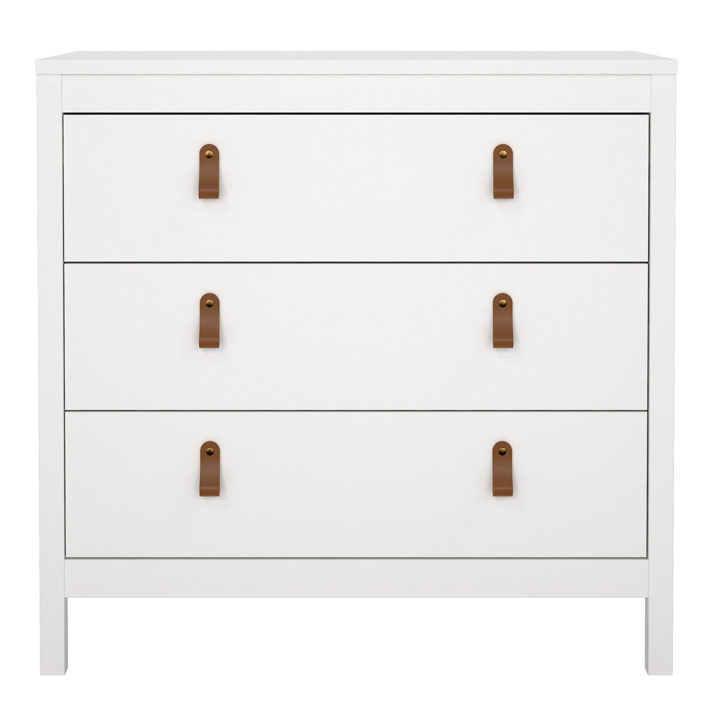 Barcelona Chest 3 Drawers in White