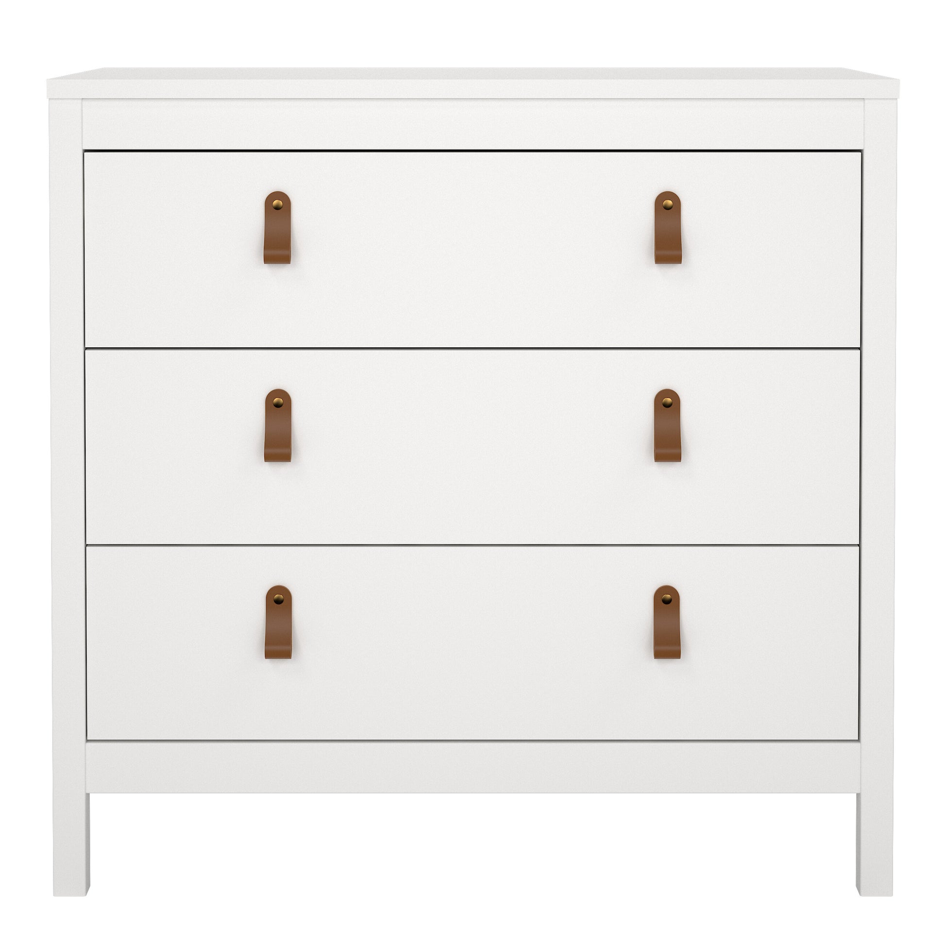 Barcelona Chest 3 Drawers in White