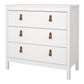 Barcelona Chest 3 Drawers in White