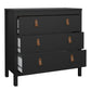 Barcelona Chest 3 Drawers in Matt Black