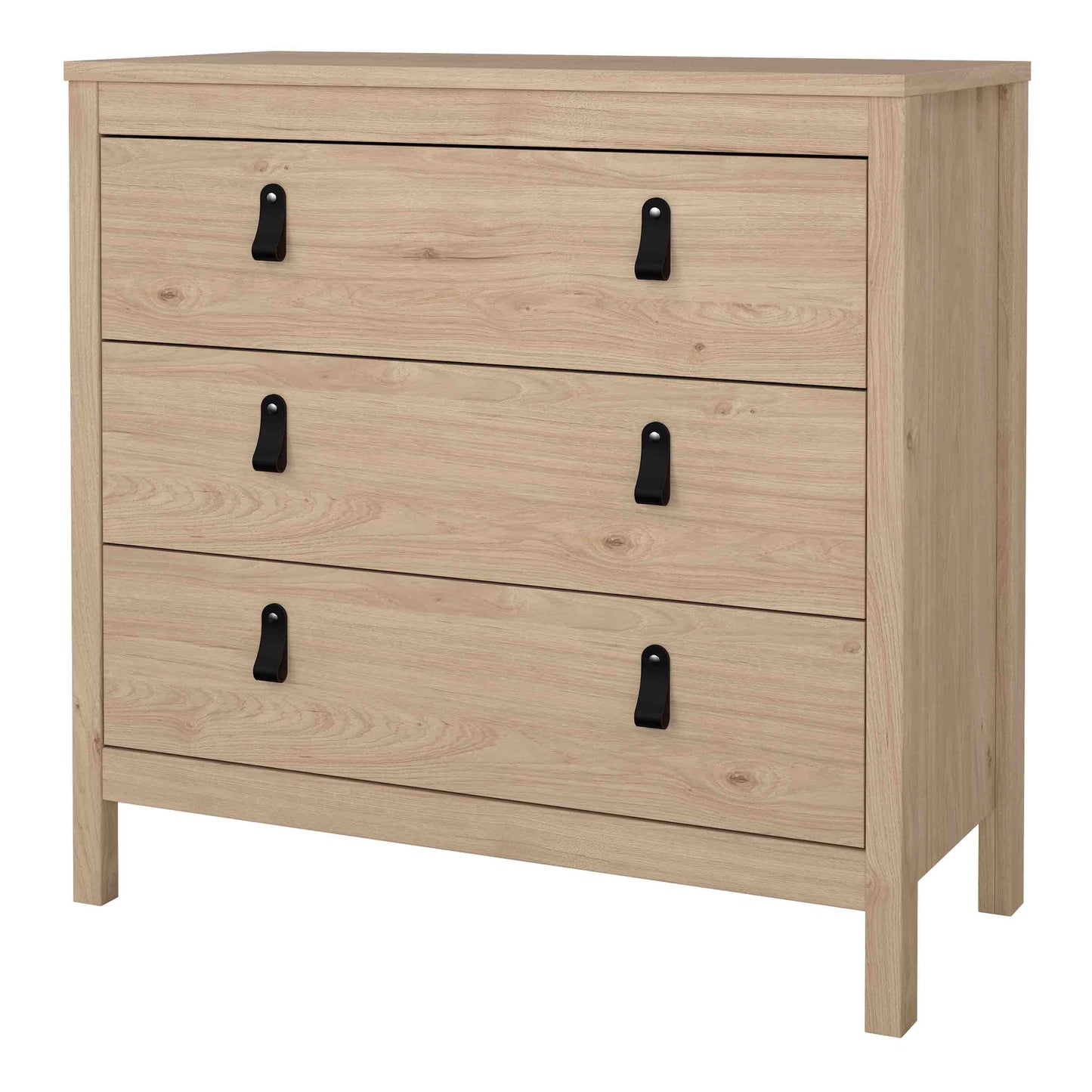 Barcelona Chest 3 Drawers in Jackson Hickory Oak