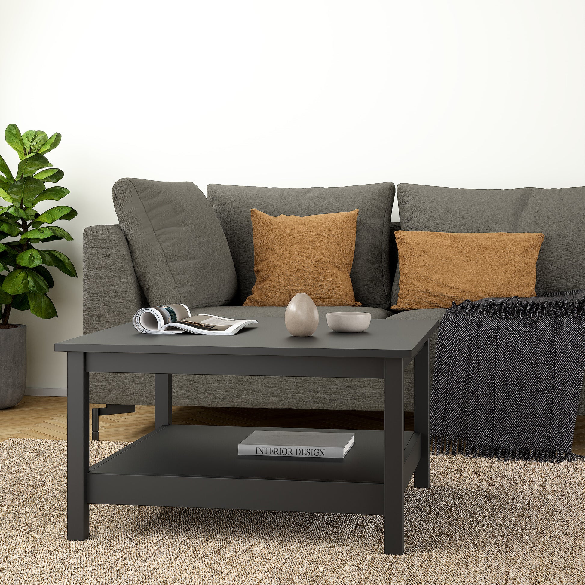 Barcelona Coffee Table in Matt Black