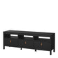 Barcelona TV Unit 3 Drawers in Matt Black