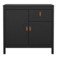 Barcelona Sideboard 2 Doors 1 Drawer in Matt Black