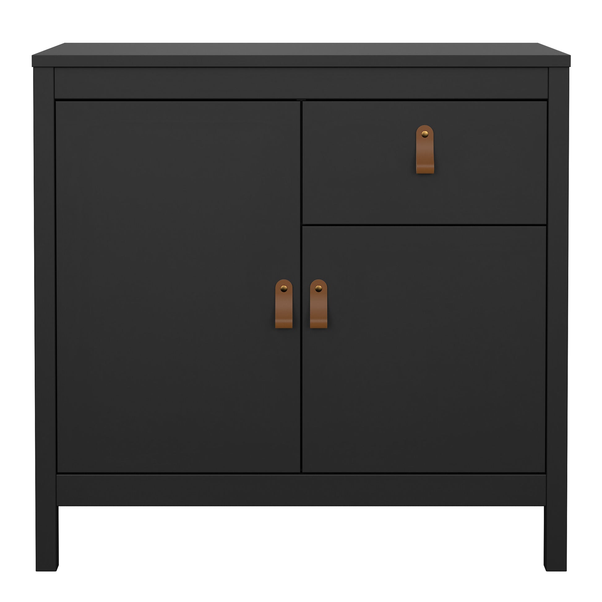 Barcelona Sideboard 2 Doors 1 Drawer in Matt Black