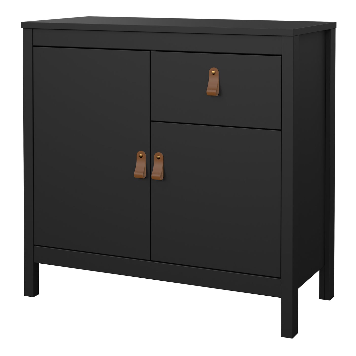 Barcelona Sideboard 2 Doors 1 Drawer in Matt Black