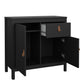 Barcelona Sideboard 2 Doors 1 Drawer in Matt Black