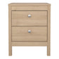 Madrid Bedside Table 2 Drawers in Jackson Hickory Oak