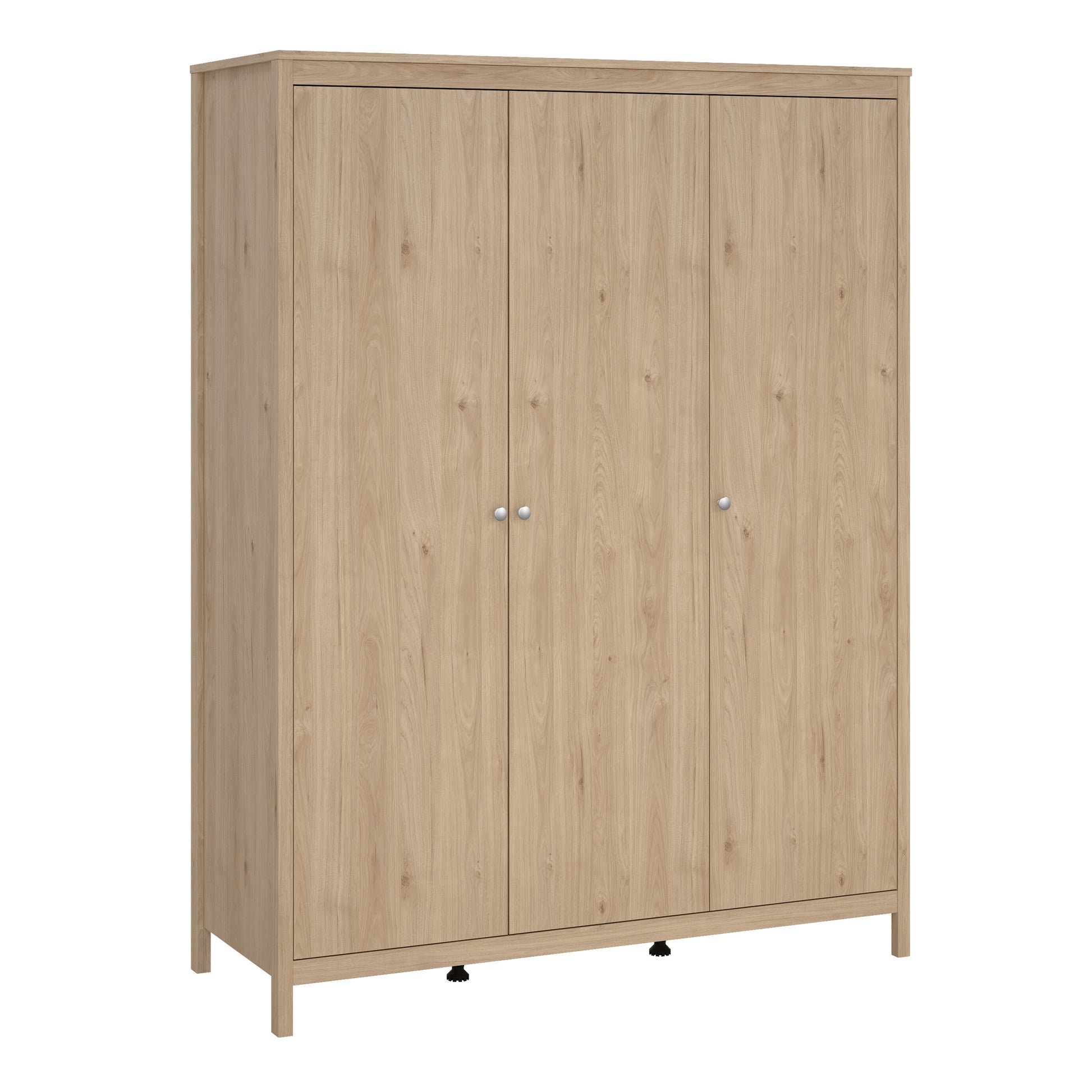 Madrid Wardrobe with 3 Doors in Jackson Hickory Oak