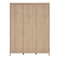 Madrid Wardrobe with 3 Doors in Jackson Hickory Oak