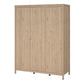 Madrid Wardrobe with 3 Doors in Jackson Hickory Oak