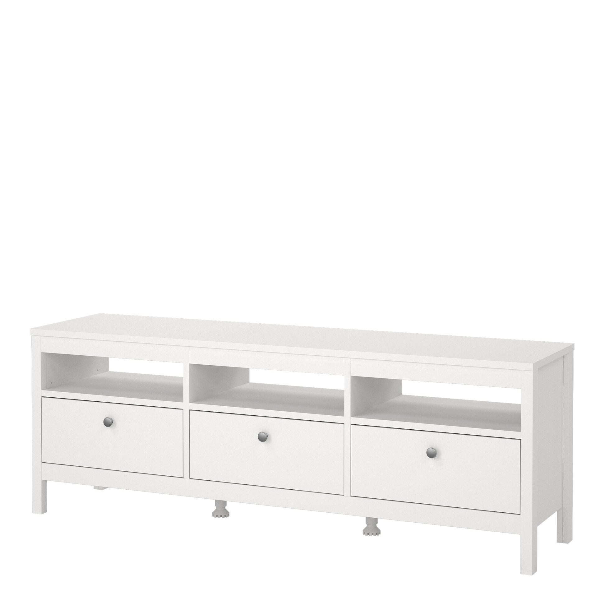 Madrid TV Unit 3 Drawers in White