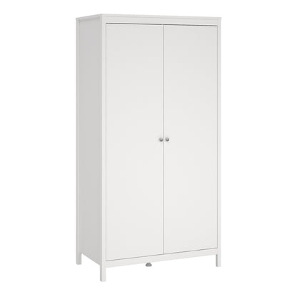 Madrid Wardrobe with 2 Doors in White