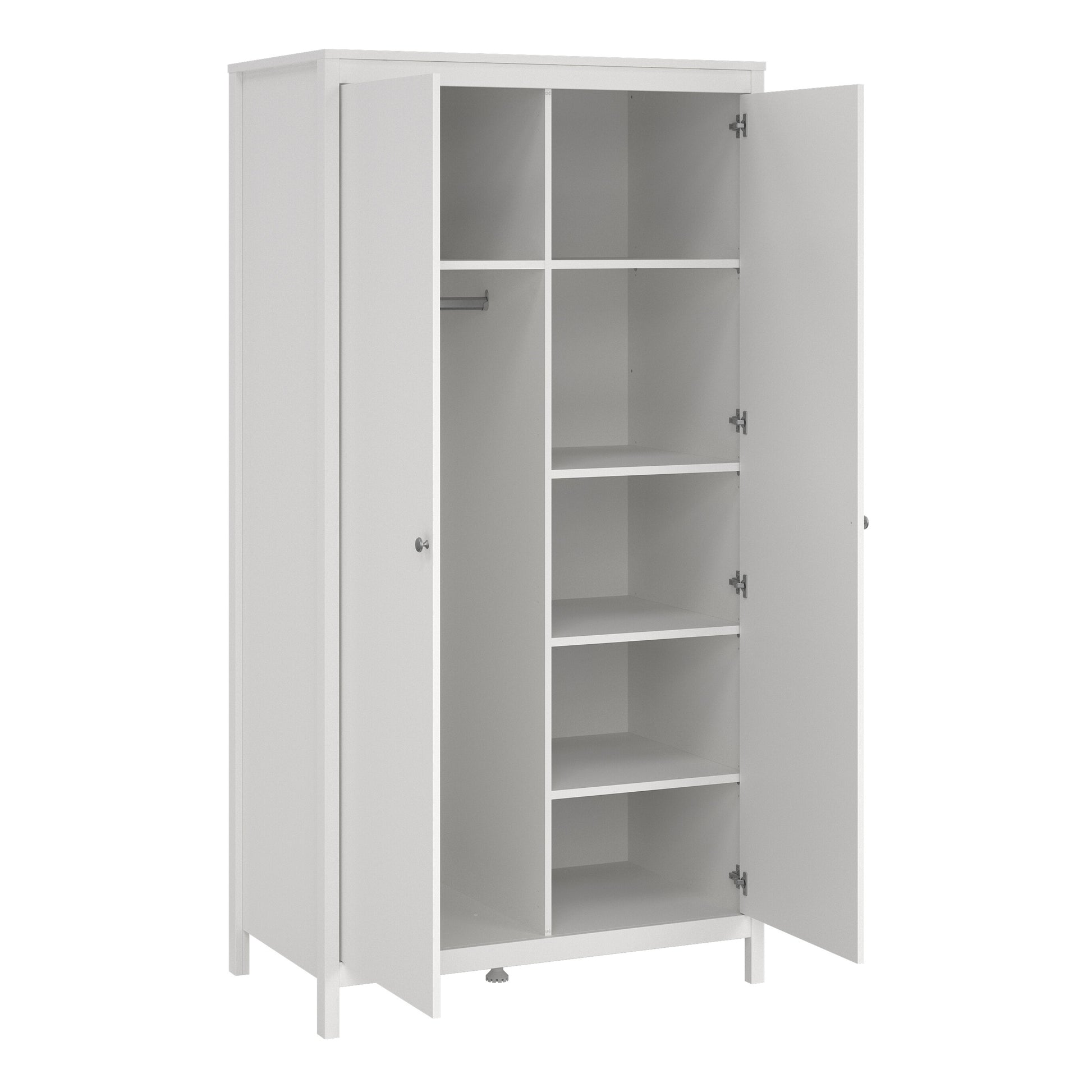 Madrid Wardrobe with 2 Doors in White