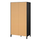 Madrid Wardrobe with 2 Doors in Matt Black