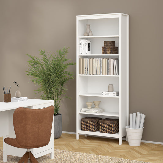 Madrid Bookcase in White