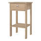 Madrid Bedside Table with 1 Drawers in Jackson Hickory Oak