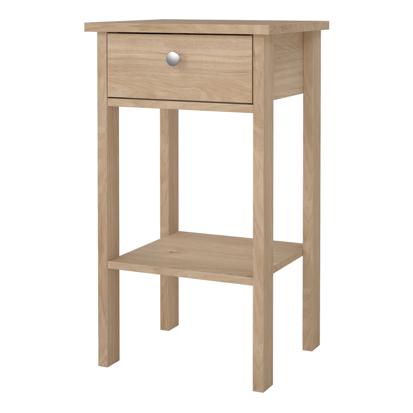 Madrid Bedside Table with 1 Drawers in Jackson Hickory Oak