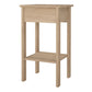 Madrid Bedside Table with 1 Drawers in Jackson Hickory Oak