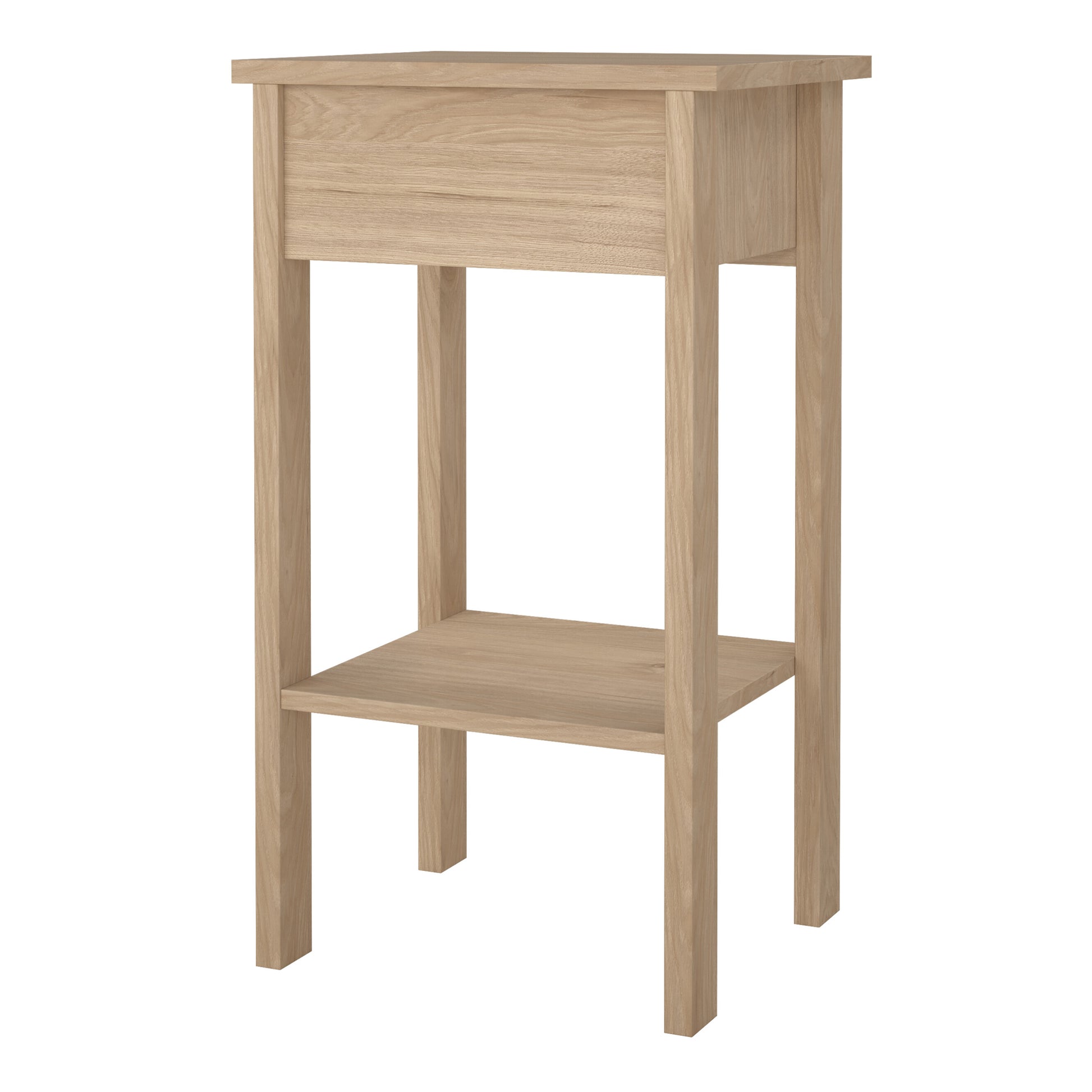 Madrid Bedside Table with 1 Drawers in Jackson Hickory Oak